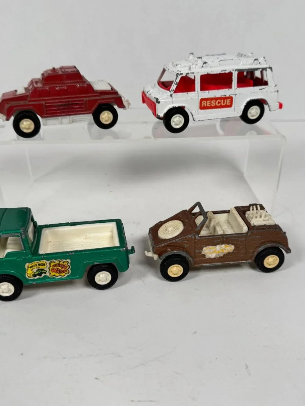 Vintage TootsieToy Trucks Lot of 4 • Diecast‎ Vehicles • Mini Toy Trucks • Mixed